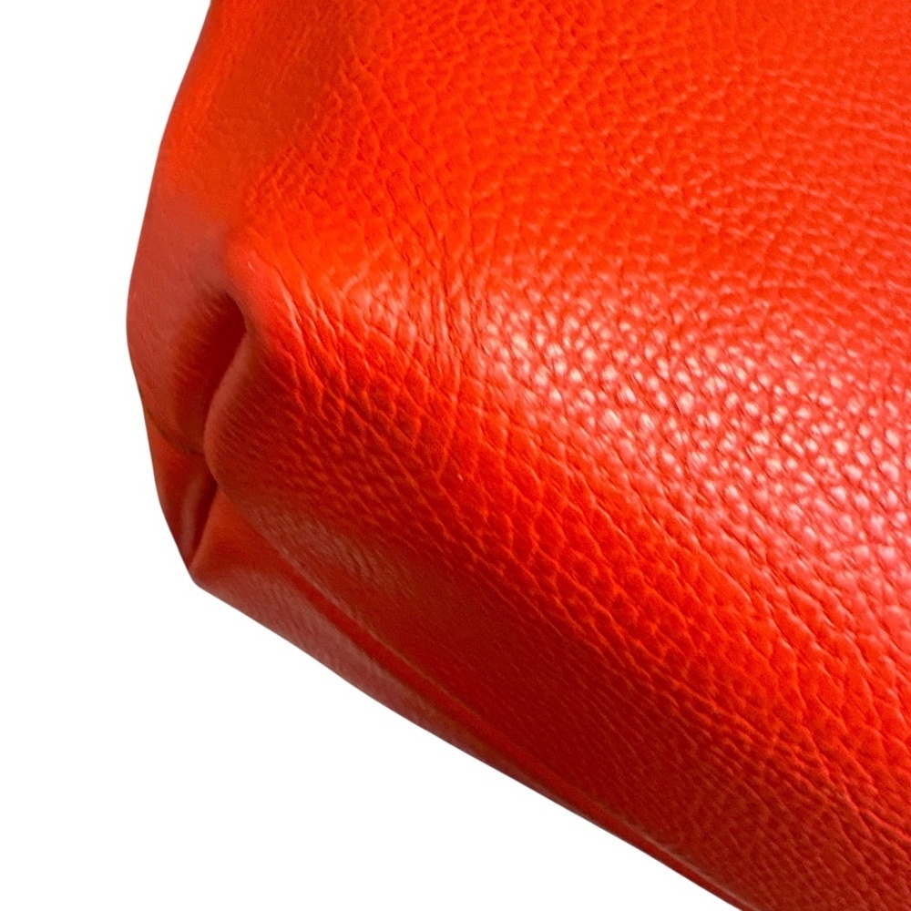 Salvatore ferragamo orange pebbled leather tote bag - Picture 9 of 16